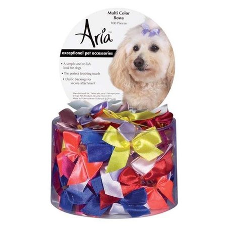 ARIA Aria DT162 99 Aria 5/8 In Multi-Color Bows Canister 100/Pcs DT162 99